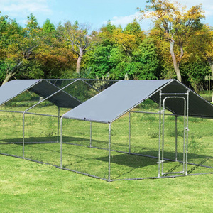 Outdoor Cage Galvanised Steel Poultry Cage Walk-in Chicken Coop Shaded Cage Hen Run House Rabbit pet pen