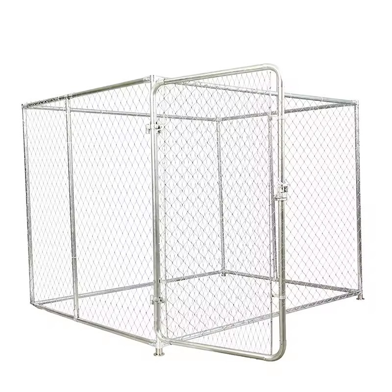 Large Outdoor Dog Kennels and Chicken Pens 2x2x2m with Waterproof Cover Made of Iron Metal for ducks