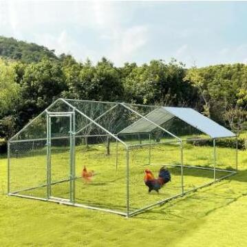 Outdoor Cage Galvanised Steel Poultry Cage Walk-in Chicken Coop Shaded Cage Hen Run House Rabbit pet pen