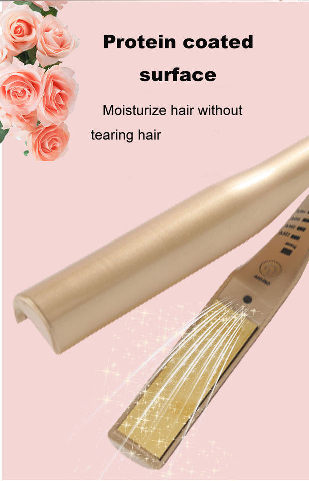 Explosive Hair Straightener Splint Curling Dual Purpose Electroplate Curling Iron