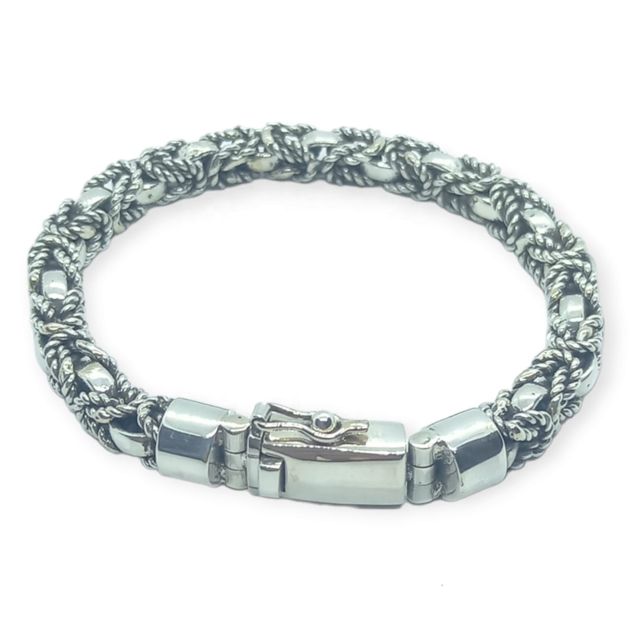 NY-CHB060-Silver Chain Bracelet Byzantine Classic Design Chain Sterling Silver Bali Chain For Gift Women Men Unisex