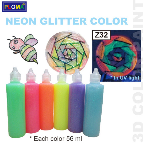 3D craft fabric color paint for kid craft