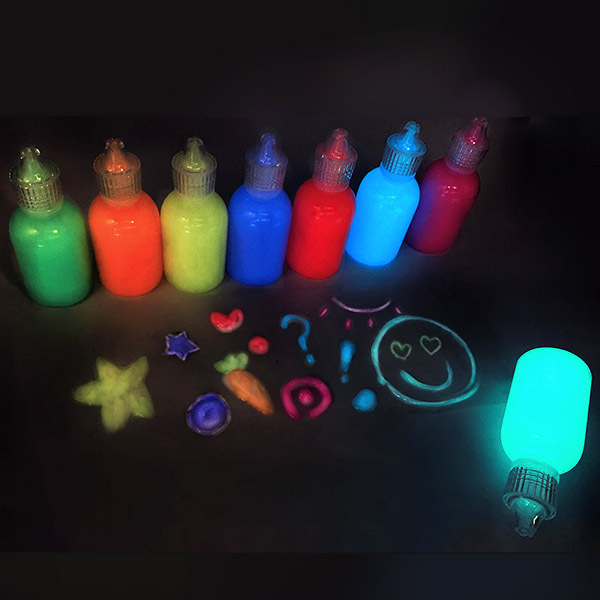 3D glow in the dark fabric paint