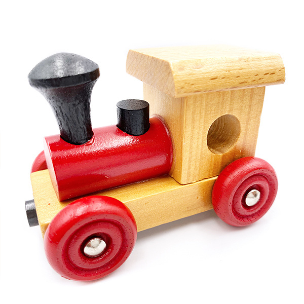 wooden magnetic toy train with numbers