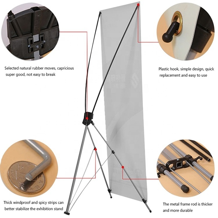 Backpack Truss Metal Table Top Holder Retractable Banner Stand Hardware Frame 1.8 m Xbanner Stand