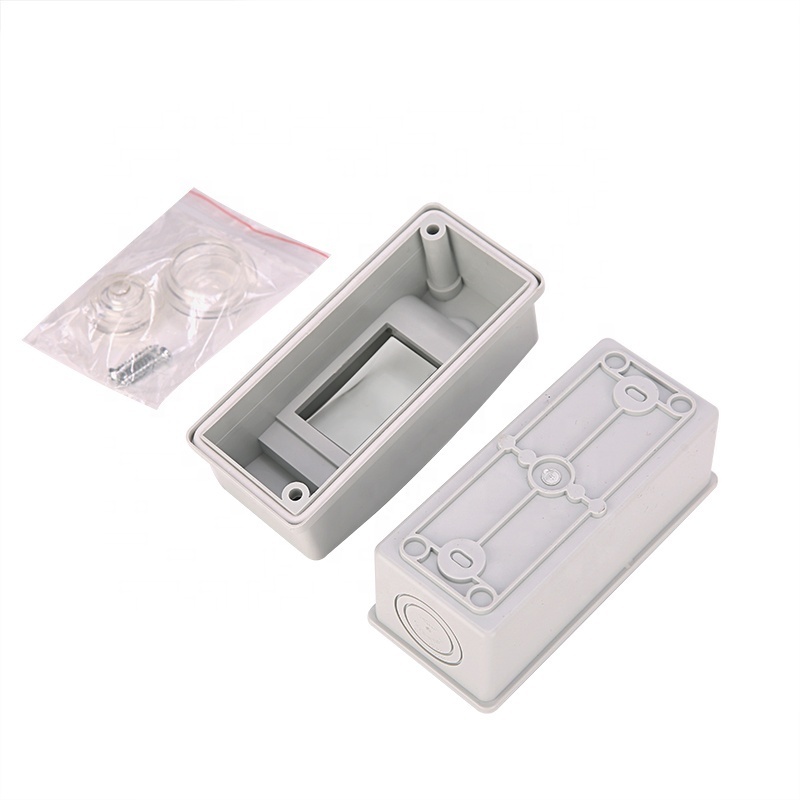 Outdoor Waterproof IP65 HT-2 Way Electrical Junction Box Plastic Switch Panel Mount Enclosure Electronics Instrument Enclosure