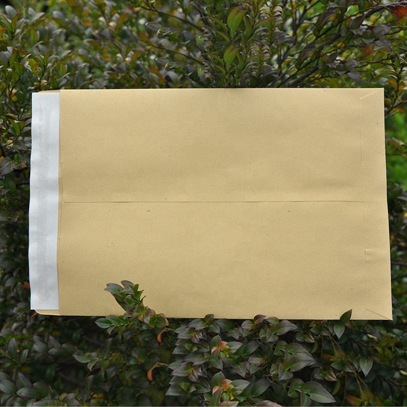 C5 100g Kraft Paper envelope Glue-free Printable LOGO Professional Customized Envelope