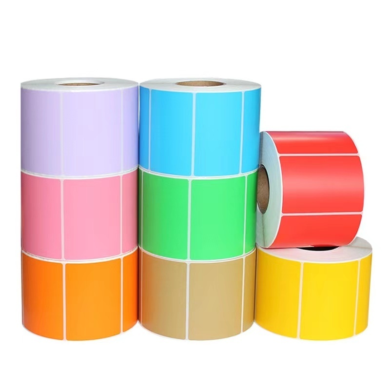 FSC High Quality Custom Printers Coated Color Adhesive Paper Sticker Label For Thermal Label