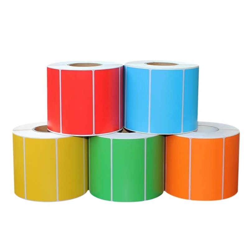 FSC High Quality Custom Printers Coated Color Adhesive Paper Sticker Label For Thermal Label