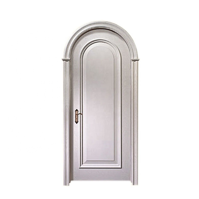 Hot sale composite veneer wooden top round door interior arch wood door