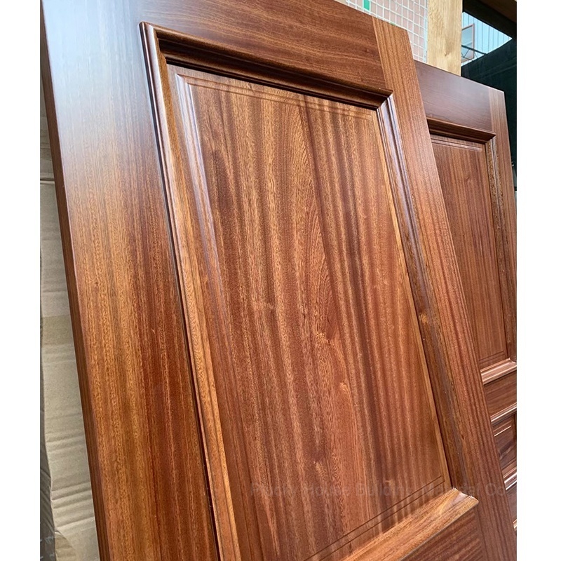 Factory sale high quality interior solid teak wood door for room