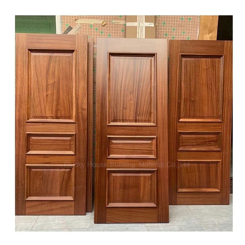 Factory sale high quality interior solid teak wood door for room