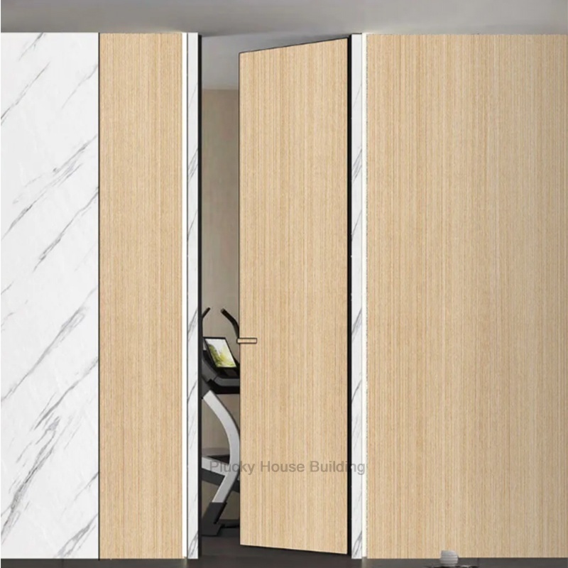 Modern flush design bedroom interior office door hidden secret door