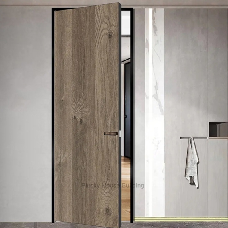 Modern flush design bedroom interior office door hidden secret door