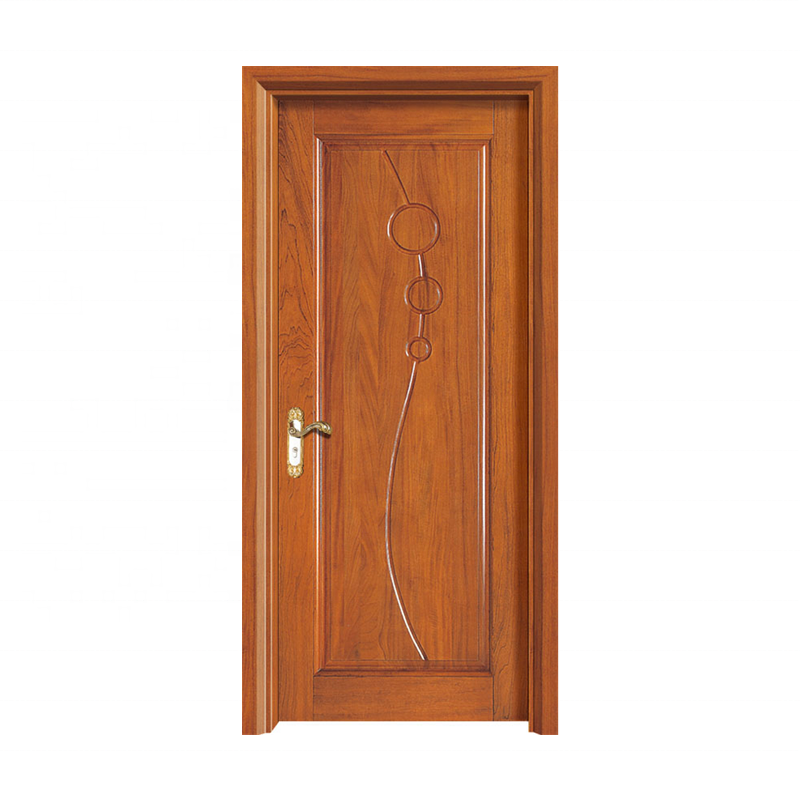 Fancy Interior Panel Wooden Door Painting Solid Core Veneer Wood Door