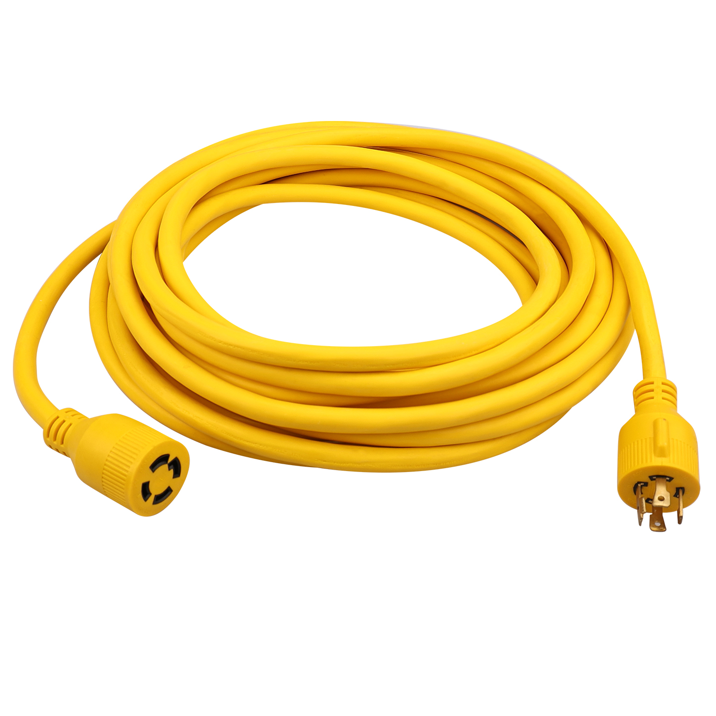 ETL approved 40FT 30A 4 Prong plug 10/4AWG SJTW max rate 7500W NEMA L14-30 generator outdoor extension cord