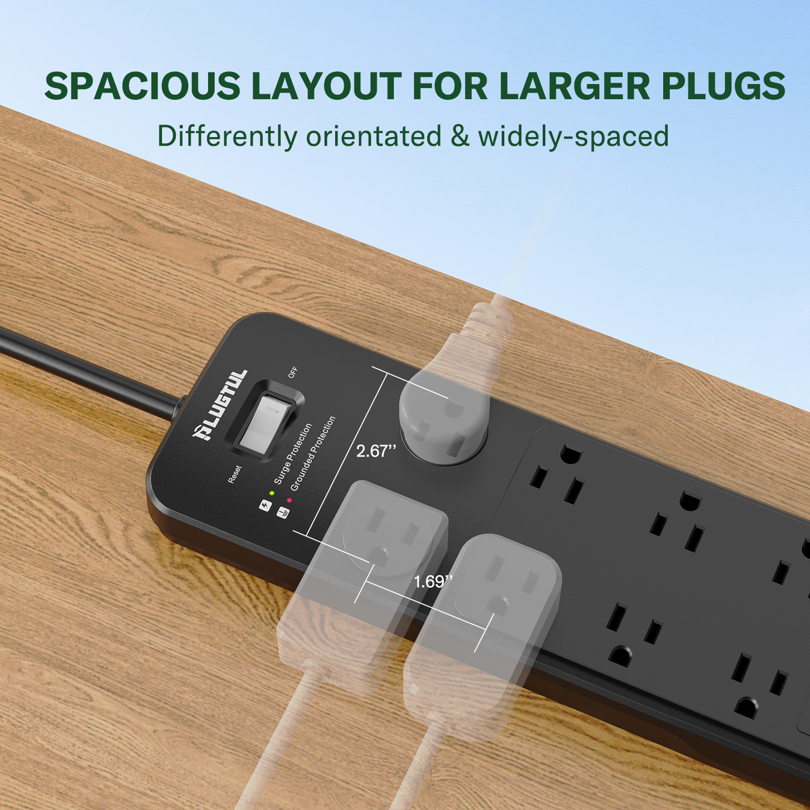 US Electrical Accessories Electric Plug Switch Smart Adapter Extension Board Socket Surge Protector Power Strip With Usb