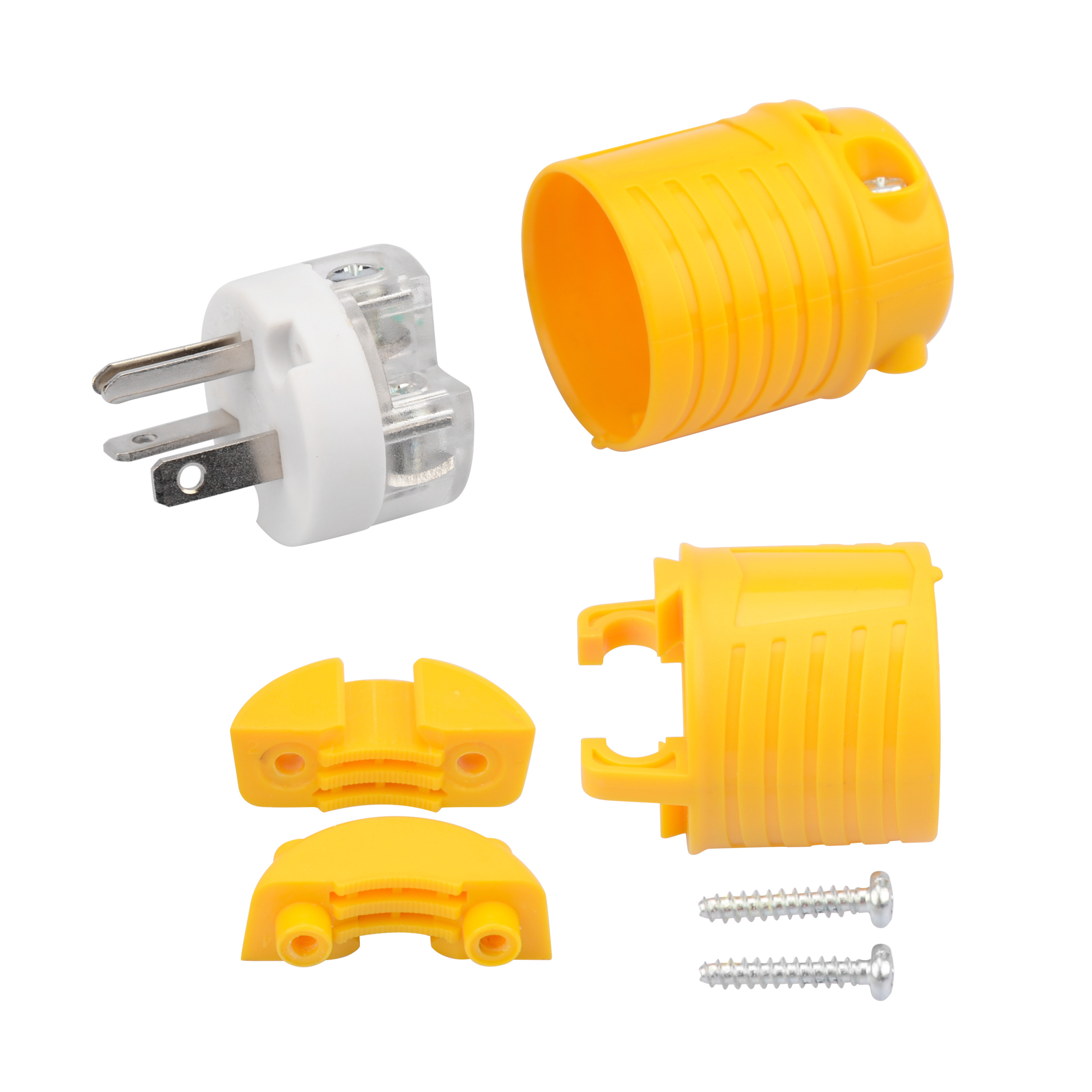 3 Prong Replacement Male Plug 20A/125V Grounding Plug Outlet NEMA 5-20P Straight blade Plug