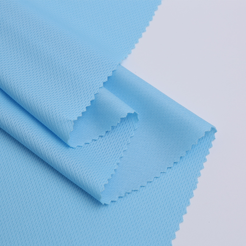 Ready to Ship 100%P Bird Eye Mesh Fabric 135gsm Polyester Terylene Breathable Weft Knitted Lining Fabric for Activewear