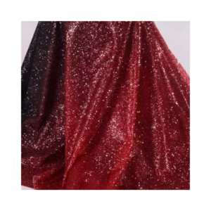 100%Polyester Sprinkle gold fabric Gradual change GLITTER mesh fabric for dress clothing textile custom elastic fashion ripstop