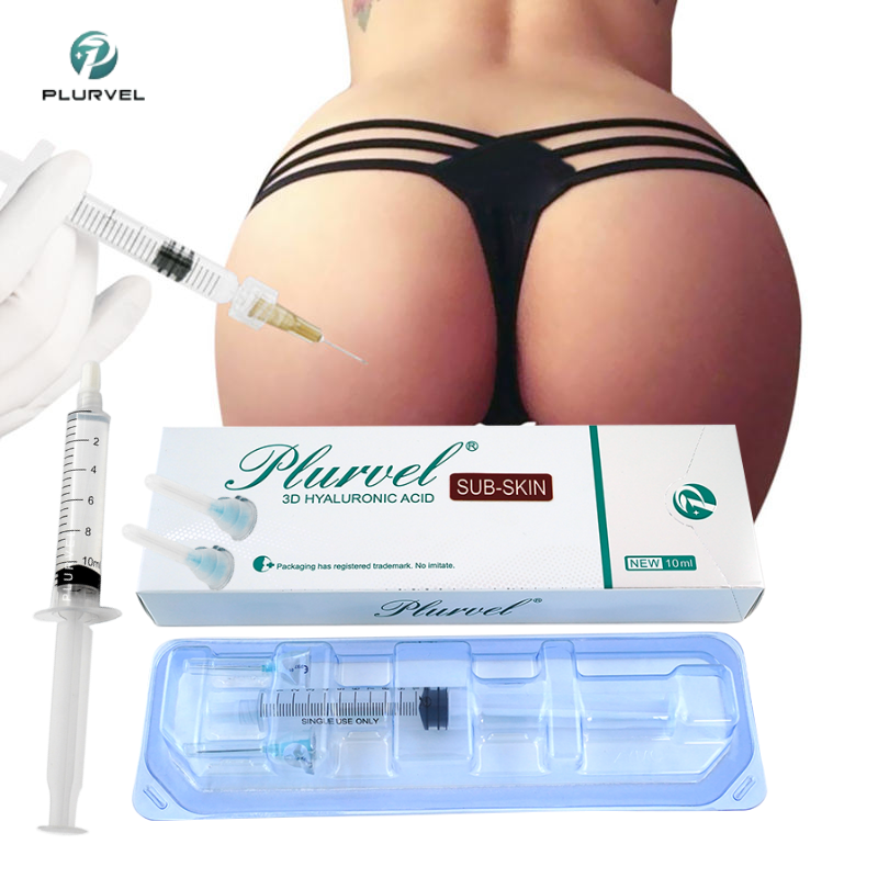 Plurvel 20ml Hyaluronic Acid Filler Injection Body Care Dermal Filler Injectable For Big Breast Big Butt Bd Syringe