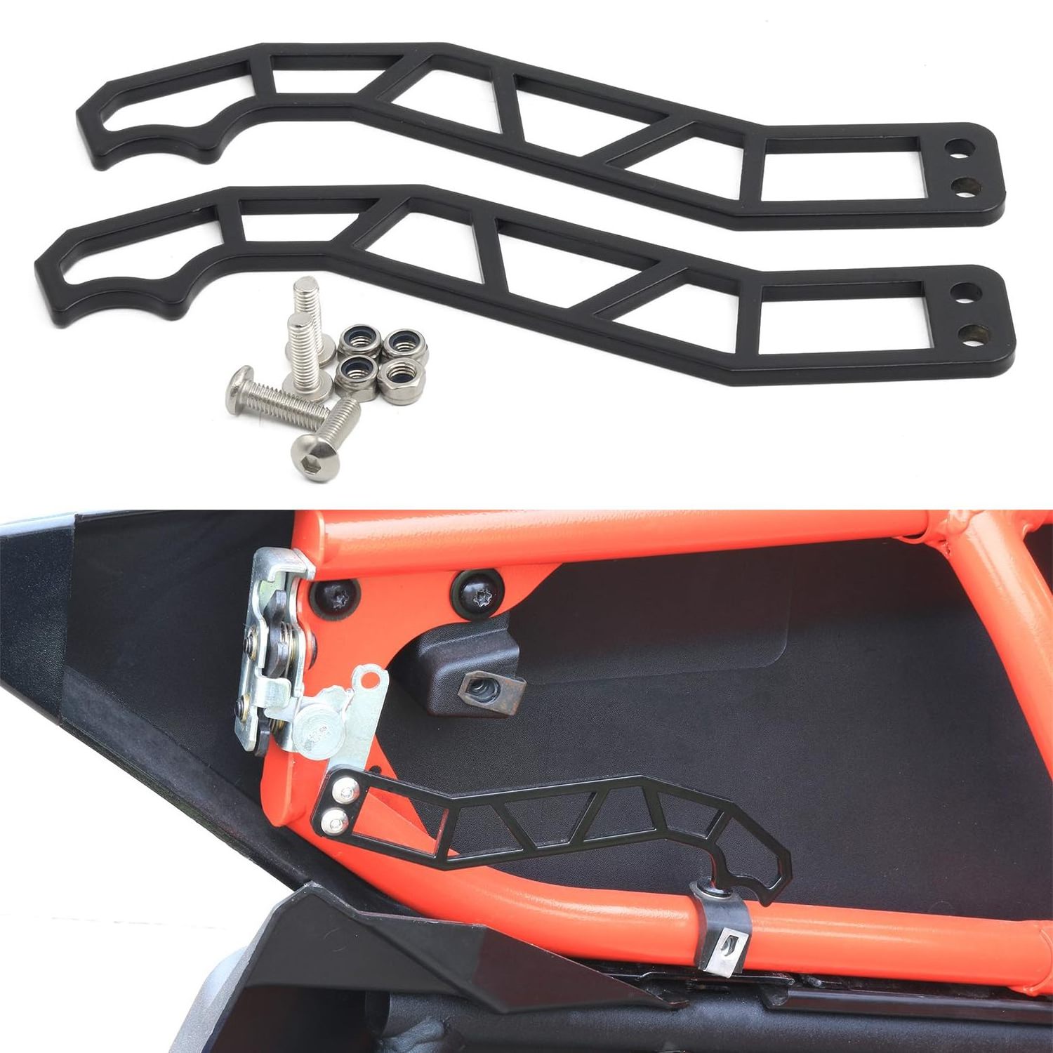 PLUSBEAM Door Handles Latches UTV Metal Handle Bar Powder Coating Accessories For Can Am Maverick X3 Max