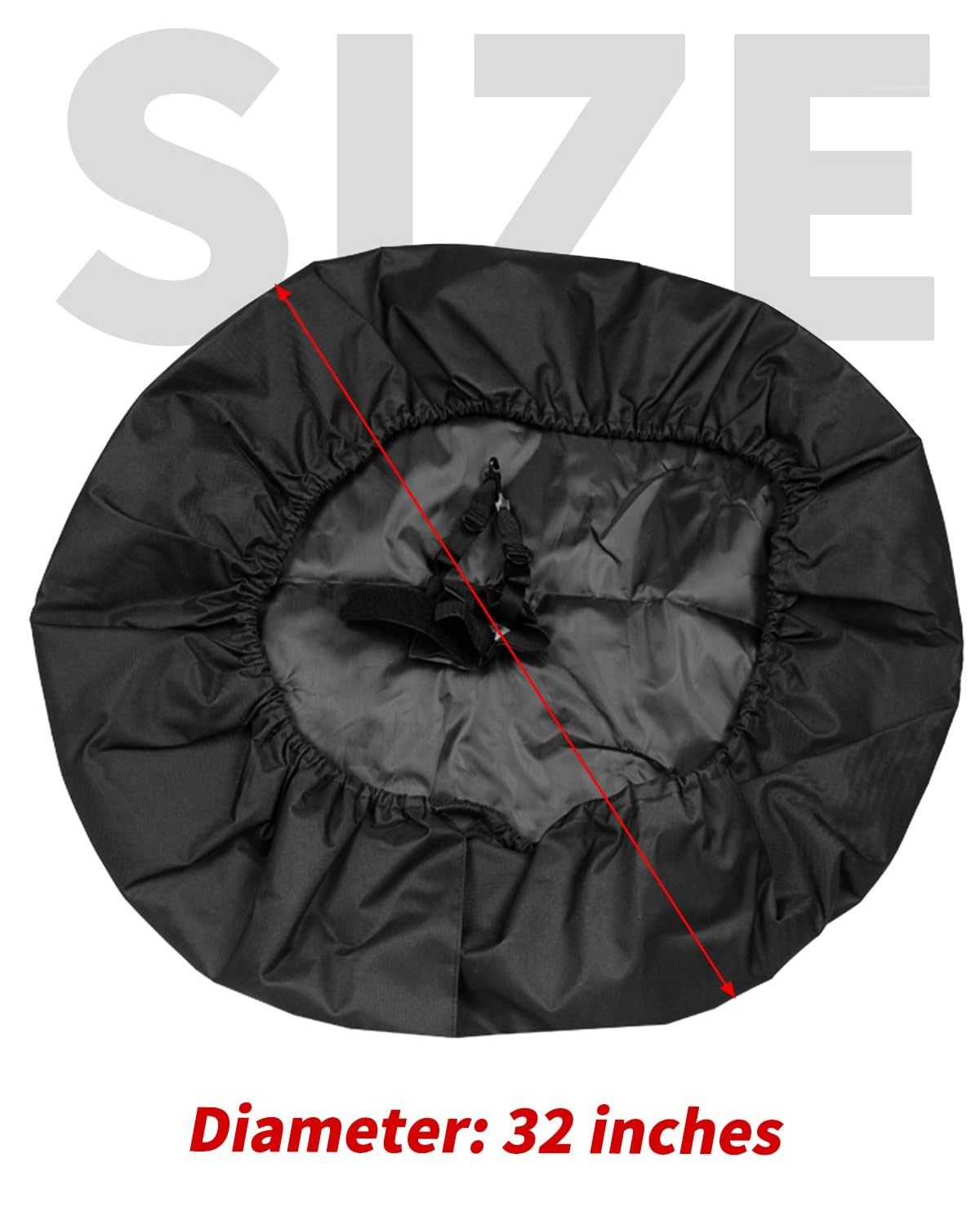 Mountain Painting Car Spare Tire Cover Wheel Dsut Proof Storage Bag Accessories For 2021-2023 Ford Bronco