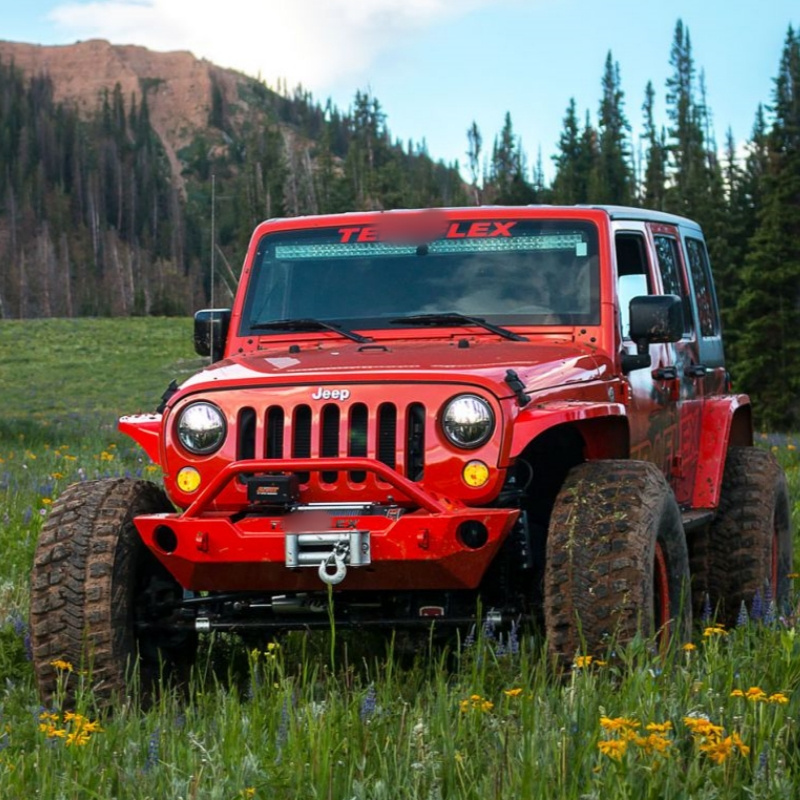 PLUSBEAM Aluminum T-F Style Wrangler Guard Protective Bumper Front Bumper Car Kit For Jeep Wrangler JK Accessories