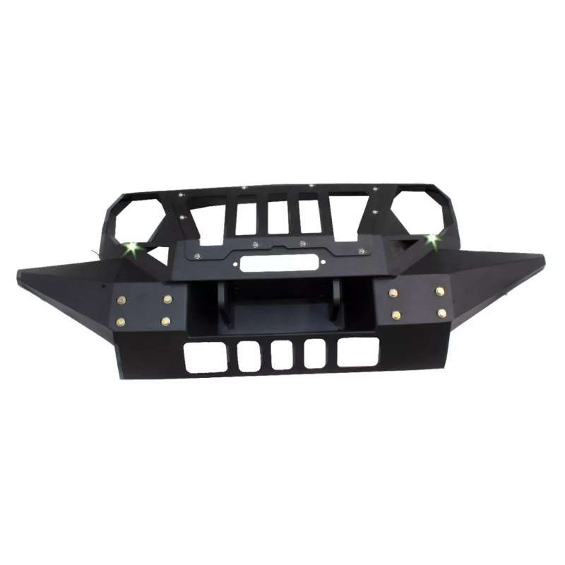 PLUSBEAM A rmor No. 3 Iron Front Bumper With Screw Sets Car Front Protective Guard For Jeep Wrangler Auto Decoration