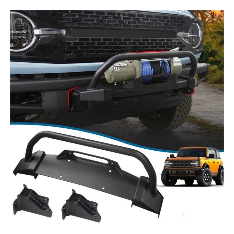 PLUSBEAM Athletic Front Bar Front Bumper Body Kit Customization With LED Light Car Bumper For Ford Bronco Sport Auto Accessories