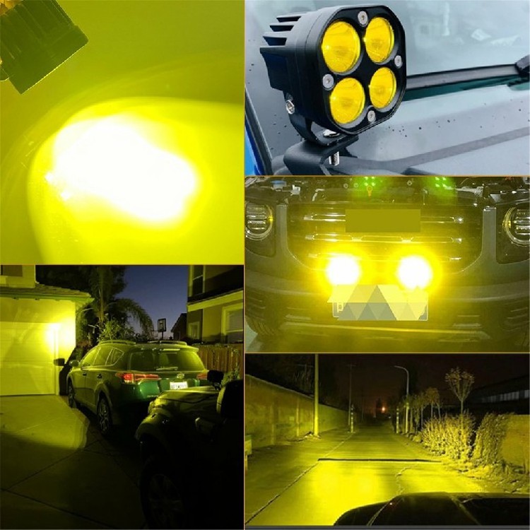 PLUSBEAM 3 Inch Cube LED Ditch Fog lights Work Light Headlights Driving Light Systems For Offroad 4X4 Jeep Truck Totyota AVT utv