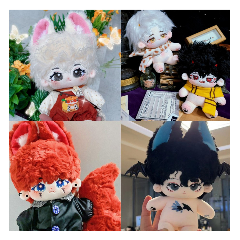 Profession Custom Made 3D Face Plush Doll 15cm 20cm Character Plushie Toy Standing Kpop Korean Idol Star Plush Dolls