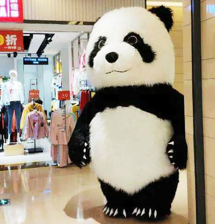 Plush Mascot Hot Giant Panda  Adult Costume Cartoon Doll Clothing Walking Animation Performance Props