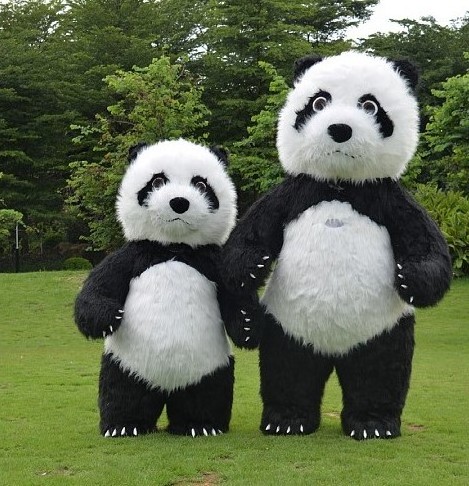 Plush Mascot Hot Giant Panda  Adult Costume Cartoon Doll Clothing Walking Animation Performance Props