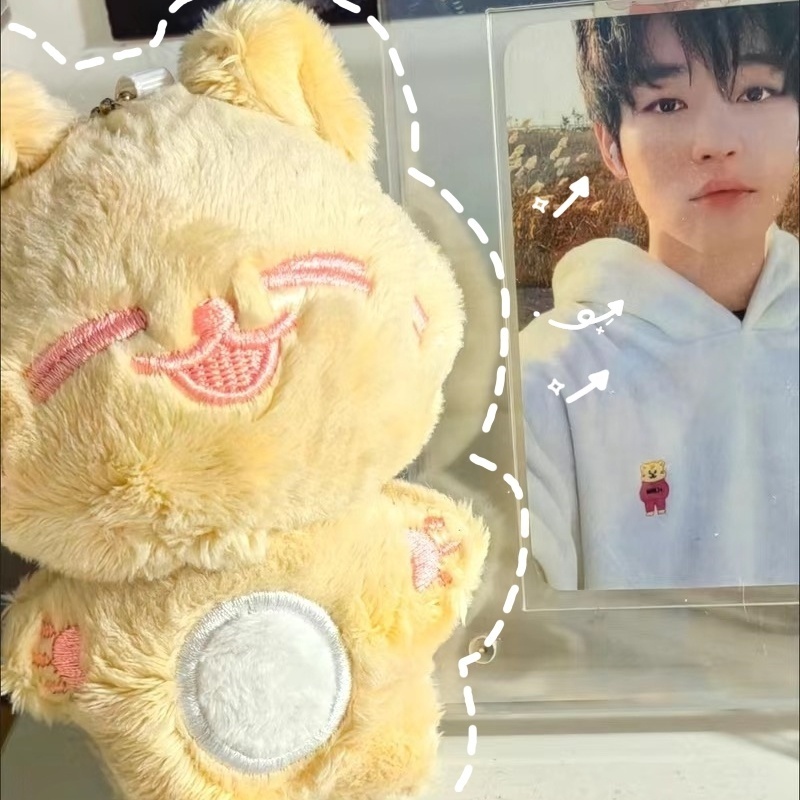 Plushie Manufacturer Custom Made 10cm kpop Korean Idol Surrounding Doll Keychain Stuffed Toy Animal Toy Plush Doll