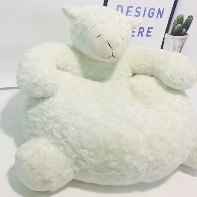 Cute Stuffed Animal Toys Unicorn Elephant Polar Bear Baby Ride On Toys Sitting Soft Sofa Infant Chair Seats