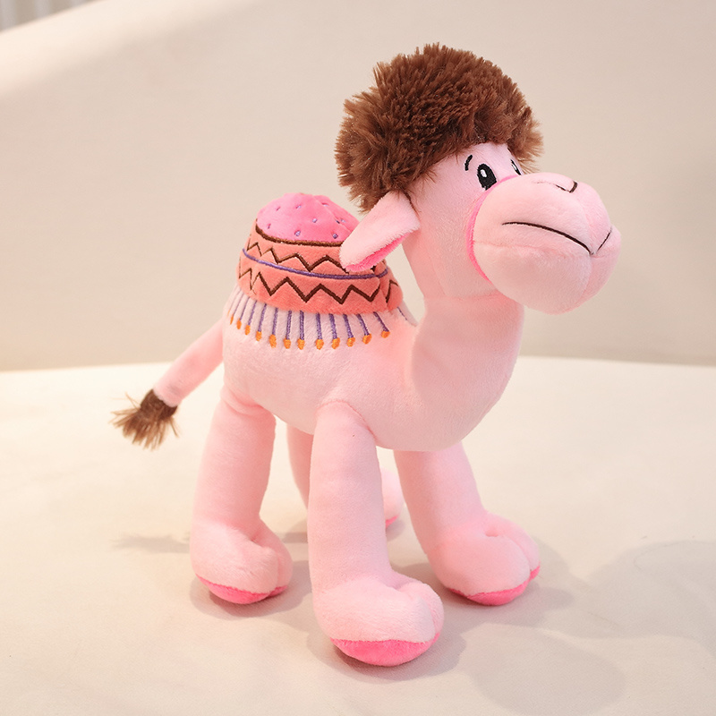 Stuffed Animal Toy Desert Camel Free Sample Islamic Arabia Pattern Plush Kid Soft Toy Mascot Promotion Logo Custom Gift Toys