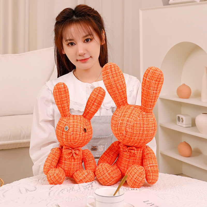 Custom Soft Stuffed Animal Plush Kid Baby Toys Easter Bunny Rabbit Nice Stitch Plushies Pillow Mascot For Children