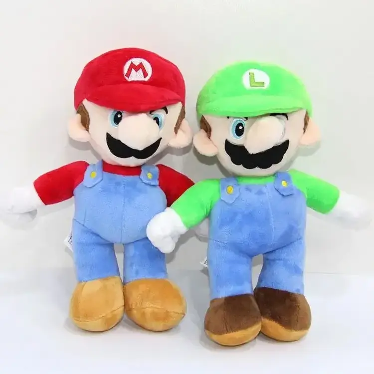 25cm Super Bros Plush Toy Mario Doll Toy Soft Stuffed Animal Dolls Toy Kids Children Birthday Christmas Gift