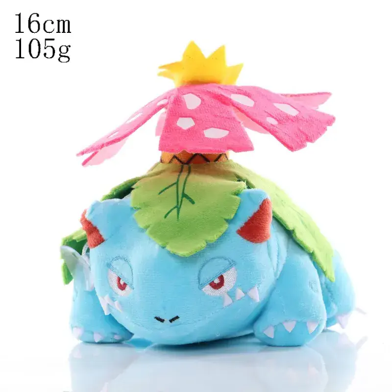 20-25cm poke vending figures pp cotton stuffed Bulbasaur crab plush toys 8inch decorative poke plush dolls for claw machine