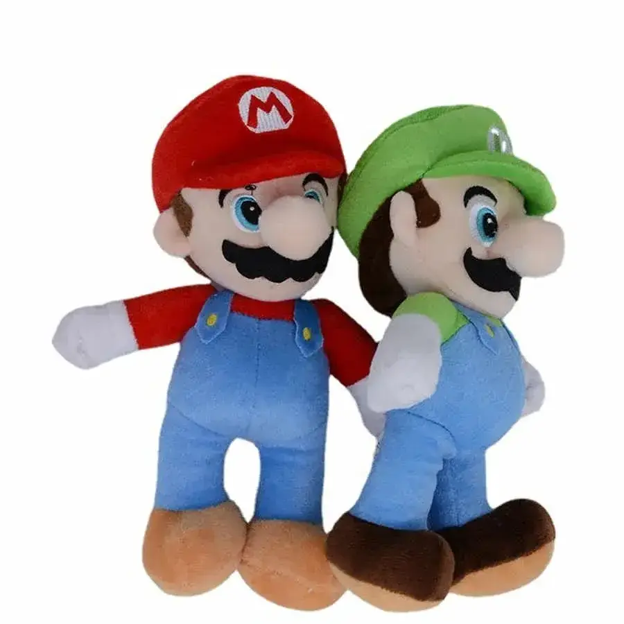 25cm Super Bros Plush Toy Mario Doll Toy Soft Stuffed Animal Dolls Toy Kids Children Birthday Christmas Gift