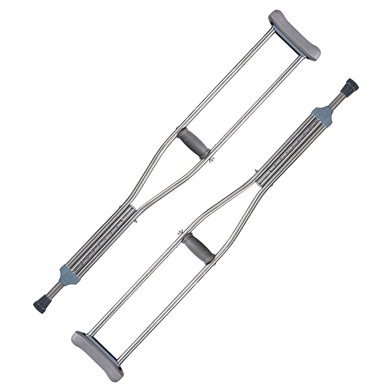 crutches handicapped walking cane stick Adjustable Aluminum axillary crutches, health care elbow crutch