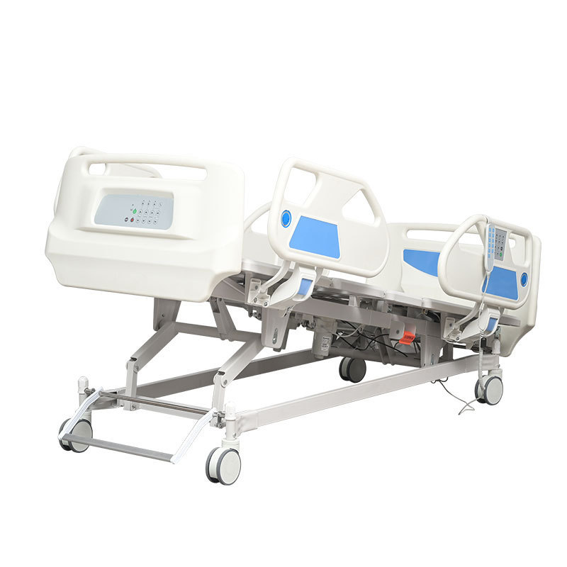 Movable ABS Plastic Side rail 5 Function Electric Nursing ICU Hospital Bed