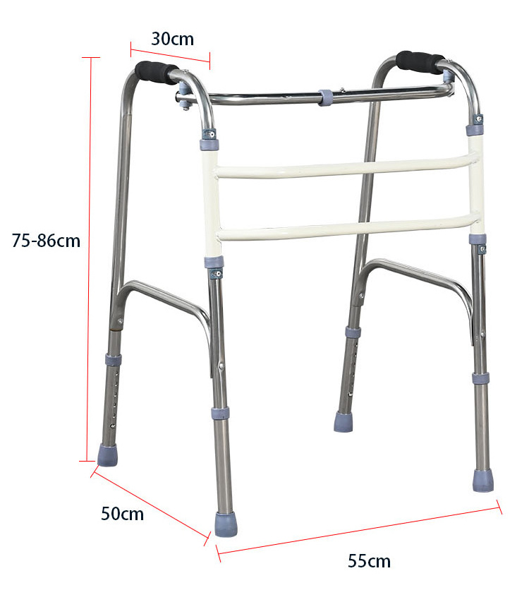 Adjustable Four Legs Medical Walking Stick Crutch folding walker cheap walking aid forearm adult walker