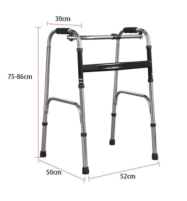 Adjustable Four Legs Medical Walking Stick Crutch folding walker cheap walking aid forearm adult walker