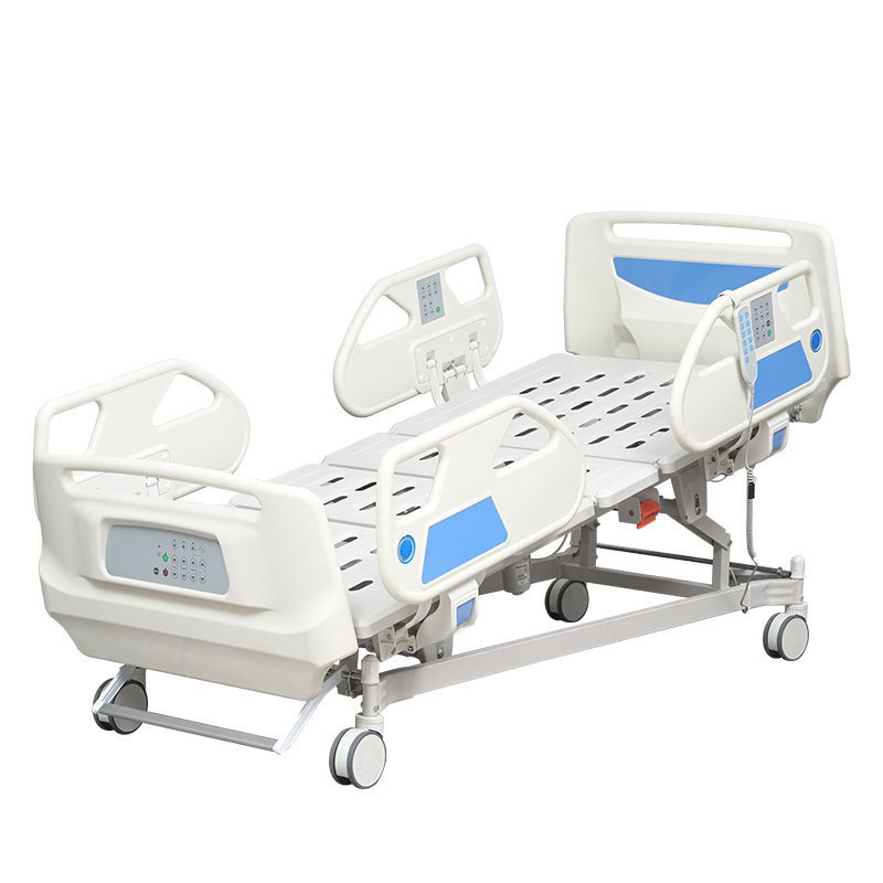 Movable ABS Plastic Side rail 5 Function Electric Nursing ICU Hospital Bed