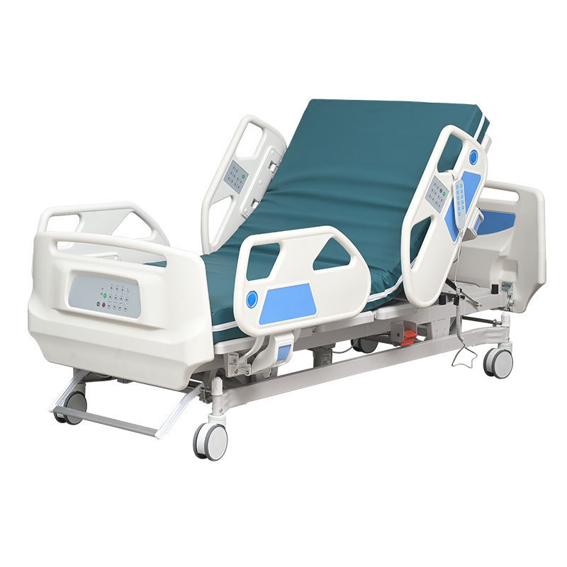 Movable ABS Plastic Side rail 5 Function Electric Nursing ICU Hospital Bed