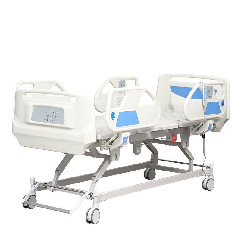 Movable ABS Plastic Side rail 5 Function Electric Nursing ICU Hospital Bed