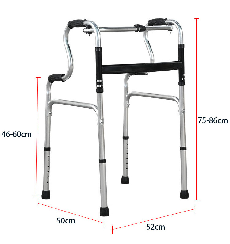 Adjustable Four Legs Medical Walking Stick Crutch folding walker cheap walking aid forearm adult walker