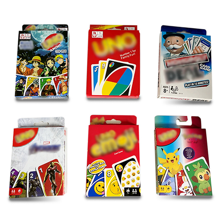 Wholesales Unos No mercy Game Board Games Cards Hot Sale Family Party Entertainment UNOs Table Playing Card Poker Toys